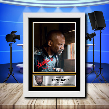 Lennie James Signed Autographed Television Star Poster Print Framed Merch Gift