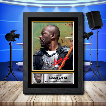 Lennie James 2 Signed Autographed Television Star Poster Print Framed Merch Gift