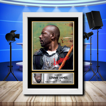 Lennie James 2 Signed Autographed Television Star Poster Print Framed Merch Gift