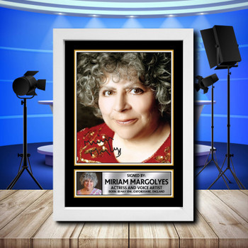 Miriam Margolyes 1 Signed Autographed Television Star Poster Print Framed Merch Gift