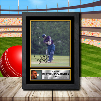 Dimi Mascarenhas Signed Autographed Cricket Star Poster Print Framed Merch Gift