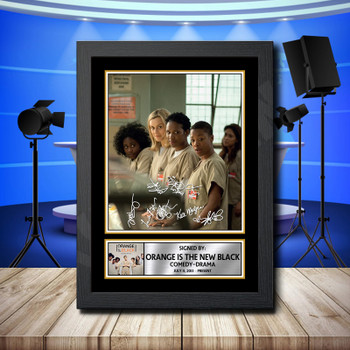 Orange Is The New Black 2 Signed Autographed Television Star Poster Print Framed Merch Gift