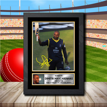 Dimi Mascarenhas 2 Signed Autographed Cricket Star Poster Print Framed Merch Gift