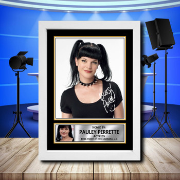 Pauley Perrette 1 Signed Autographed Television Star Poster Print Framed Merch Gift