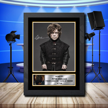 Peter Dinklage Signed Autographed Television Star Poster Print Framed Merch Gift Peter Dinklage Signed Autographed Television Star Poster Print Framed Merch Gift