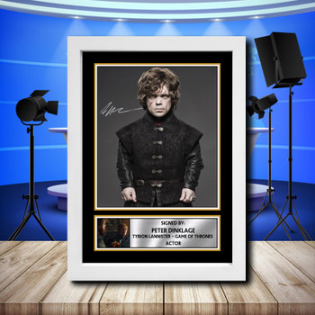 Peter Dinklage Signed Autographed Television Star Poster Print Framed Merch Gift Peter Dinklage Signed Autographed Television Star Poster Print Framed Merch Gift