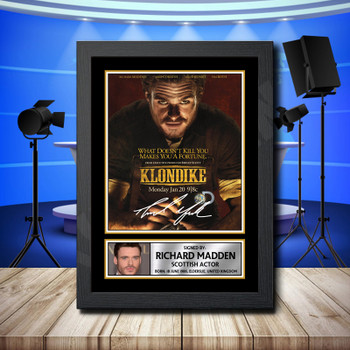 Richard Madden 3 Signed Autographed Television Star Poster Print Framed Merch Gift