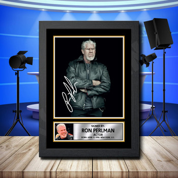 Ron Perlman Signed Autographed Television Star Poster Print Framed Merch Gift