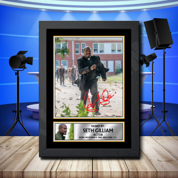Seth Gilliam 2 Signed Autographed Television Star Poster Print Framed Merch Gift
