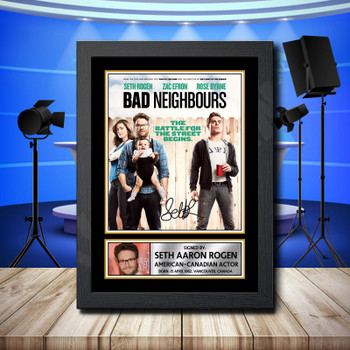 Seth Rogen 1 Signed Autographed Television Star Poster Print Framed Merch Gift Seth Rogen 1 Signed Autographed Television Star Poster Print Framed Merch Gift