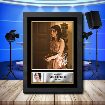 Sibel Kekilli Signed Autographed Television Star Poster Print Framed Merch Gift