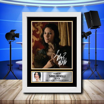 Sibel Kekilli 2 Signed Autographed Television Star Poster Print Framed Merch Gift