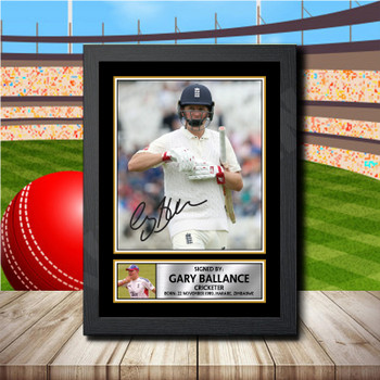 Gary Ballance Signed Autographed Cricket Star Poster Print Framed Merch Gift Gary Ballance Signed Autographed Cricket Star Poster Print Framed Merch Gift