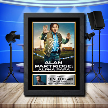 Steve Coogan 2 Signed Autographed Television Star Poster Print Framed Merch Gift