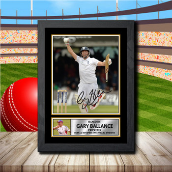 Gary Ballance 2 Signed Autographed Cricket Star Poster Print Framed Merch Gift Gary Ballance 2 Signed Autographed Cricket Star Poster Print Framed Merch Gift