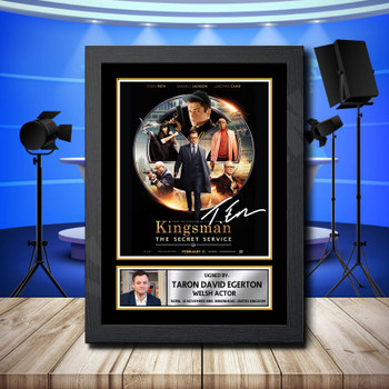 Taron Egerton 1 Signed Autographed Television Star Poster Print Framed Merch Gift