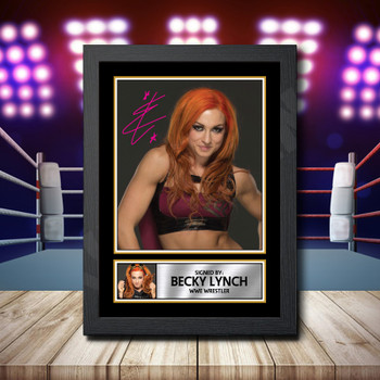Becky Lynch 1 Signed Autographed Wwe Star Poster Print Framed Merch Gift Becky Lynch 1 Signed Autographed Wwe Star Poster Print Framed Merch Gift