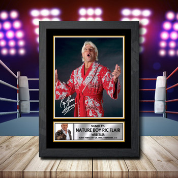 Nature Boy Rik Flair 2 Signed Autographed Wwe Star Poster Print Framed Merch Gift Nature Boy Rik Flair 2 Signed Autographed Wwe Star Poster Print Framed Merch Gift