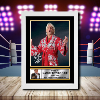 Nature Boy Rik Flair 2 Signed Autographed Wwe Star Poster Print Framed Merch Gift Nature Boy Rik Flair 2 Signed Autographed Wwe Star Poster Print Framed Merch Gift