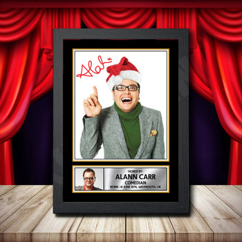 Alan Carr Chatty Man Signed Autographed Comedy Star Poster Print Framed Merch Gift Alan Carr Chatty Man Signed Autographed Comedy Star Poster Print Framed Merch Gift