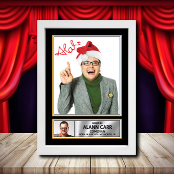 Alan Carr Chatty Man Signed Autographed Comedy Star Poster Print Framed Merch Gift Alan Carr Chatty Man Signed Autographed Comedy Star Poster Print Framed Merch Gift