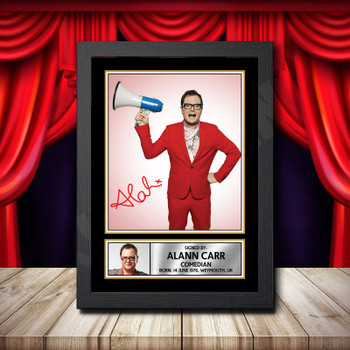 Alan Carr Chatty Man 2 Signed Autographed Comedy Star Poster Print Framed Merch Gift Alan Carr Chatty Man 2 Signed Autographed Comedy Star Poster Print Framed Merch Gift
