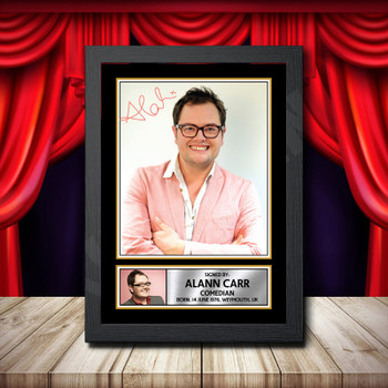 Alan Carr Chatty Man 3 Signed Autographed Comedy Star Poster Print Framed Merch Gift Alan Carr Chatty Man 3 Signed Autographed Comedy Star Poster Print Framed Merch Gift