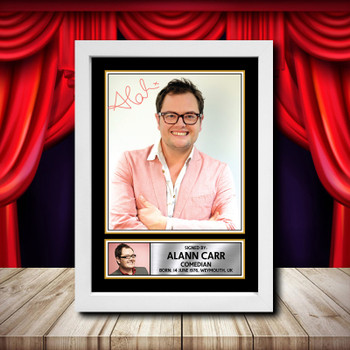 Alan Carr Chatty Man 3 Signed Autographed Comedy Star Poster Print Framed Merch Gift Alan Carr Chatty Man 3 Signed Autographed Comedy Star Poster Print Framed Merch Gift