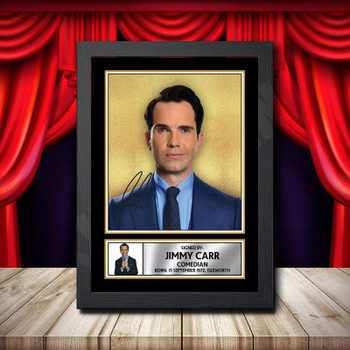 Jimmy Carr Signed Autographed Comedy Star Poster Print Framed Merch Gift Jimmy Carr Signed Autographed Comedy Star Poster Print Framed Merch Gift