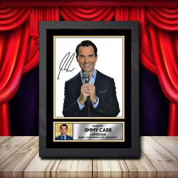 Jimmy Carr 2 Signed Autographed Comedy Star Poster Print Framed Merch Gift Jimmy Carr 2 Signed Autographed Comedy Star Poster Print Framed Merch Gift