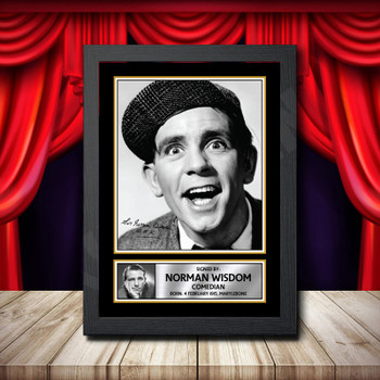 Norman Wisdom 2 - Signed Autographed Comedy Star Print Norman Wisdom 2 - Signed Autographed Comedy Star Print