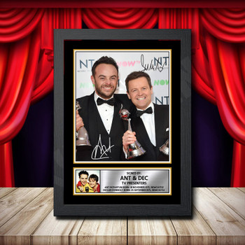 Ant And Dec Signed Autographed Comedy Star Poster Print Framed Merch Gift Ant And Dec Signed Autographed Comedy Star Poster Print Framed Merch Gift