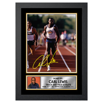 Carl Lewis 2 Athletics Autographed Poster Print Photo Signature Gift Carl Lewis 2 Athletics Autographed Poster Print Photo Signature Gift