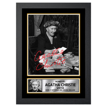 Agatha Christie M183 Authors Autographed Poster Print Photo Signature Gift