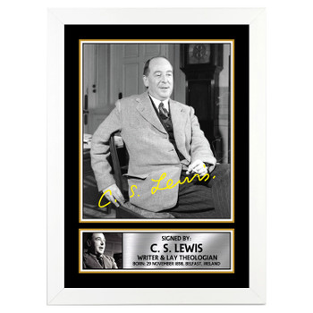 C.S Lewis M194 Authors Autographed Poster Print Photo Signature Gift C.S Lewis M194 Authors Autographed Poster Print Photo Signature Gift