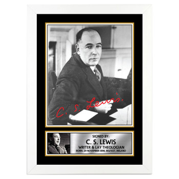 C.S Lewis M195 Authors Autographed Poster Print Photo Signature Gift C.S Lewis M195 Authors Autographed Poster Print Photo Signature Gift