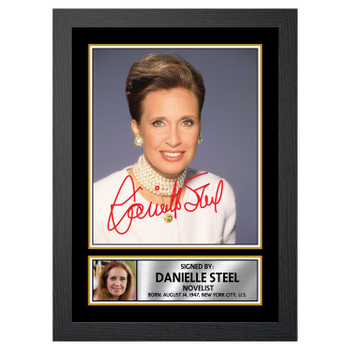Danielle Steel M199 Authors Autographed Poster Print Photo Signature Gift