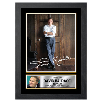 David Baldacci M200 Authors Autographed Poster Print Photo Signature Gift David Baldacci M200 Authors Autographed Poster Print Photo Signature Gift