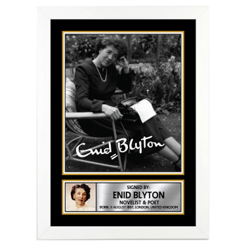 Enid Blyton M206 Authors Autographed Poster Print Photo Signature Gift