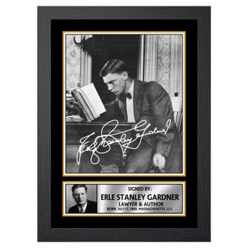 Erle Stanley Gardner M208 Authors Autographed Poster Print Photo Signature Gift