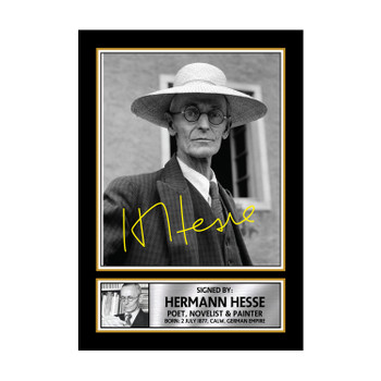 Hermann Hesse M218 Authors Autographed Poster Print Photo Signature Gift Hermann Hesse M218 Authors Autographed Poster Print Photo Signature Gift