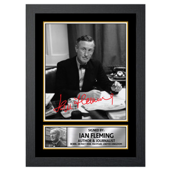 Ian Fleming M219 Authors Autographed Poster Print Photo Signature Gift
