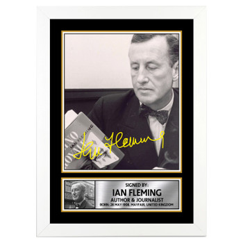 Ian Fleming M220 Authors Autographed Poster Print Photo Signature Gift