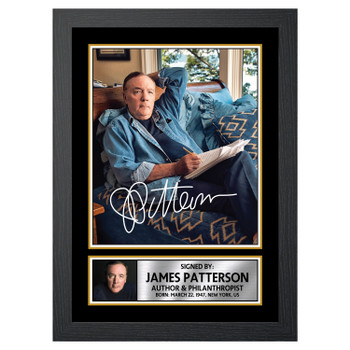 James Patterson M225 Authors Autographed Poster Print Photo Signature Gift James Patterson M225 Authors Autographed Poster Print Photo Signature Gift