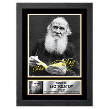 Leo Tolstoy M242 Authors Autographed Poster Print Photo Signature Gift