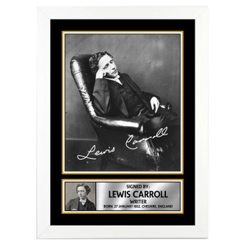 Lewis Carroll M244 Authors Autographed Poster Print Photo Signature Gift Lewis Carroll M244 Authors Autographed Poster Print Photo Signature Gift
