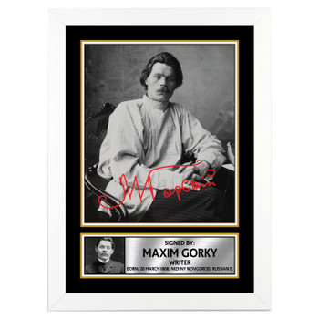 Maxim Gorky M248 Authors Autographed Poster Print Photo Signature Gift Maxim Gorky M248 Authors Autographed Poster Print Photo Signature Gift