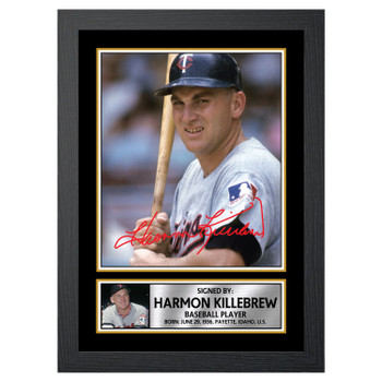 Harmon Killebrew 2 Baseball Player Autographed Poster Print Photo Signature Gift Harmon Killebrew 2 Baseball Player Autographed Poster Print Photo Signature Gift