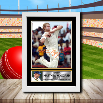 Matthew Hoggard Signed Autographed Cricket Star Poster Print Framed Merch Gift Matthew Hoggard Signed Autographed Cricket Star Poster Print Framed Merch Gift