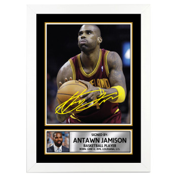Antawn Jamison Basketball Player Autographed Poster Print Photo Signature Gift Antawn Jamison Basketball Player Autographed Poster Print Photo Signature Gift